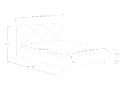 Кровать Taylor (160x190)