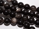 Нить бусин из обсидиана 10,5мм