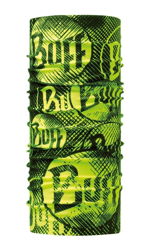 Многофункциональная бандана-труба Buff Original Log Us Yellow Fluor Фото 1