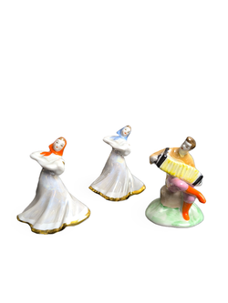 &&& Фарфоровые статуэтки "Русский перепляс" (Дулёво)