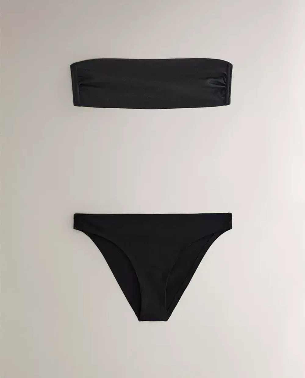 ZARA HOME ПЛЯЖНЫЙ ТОП-БИКИНИ-БАНДО, ЧЁРНЫЙ