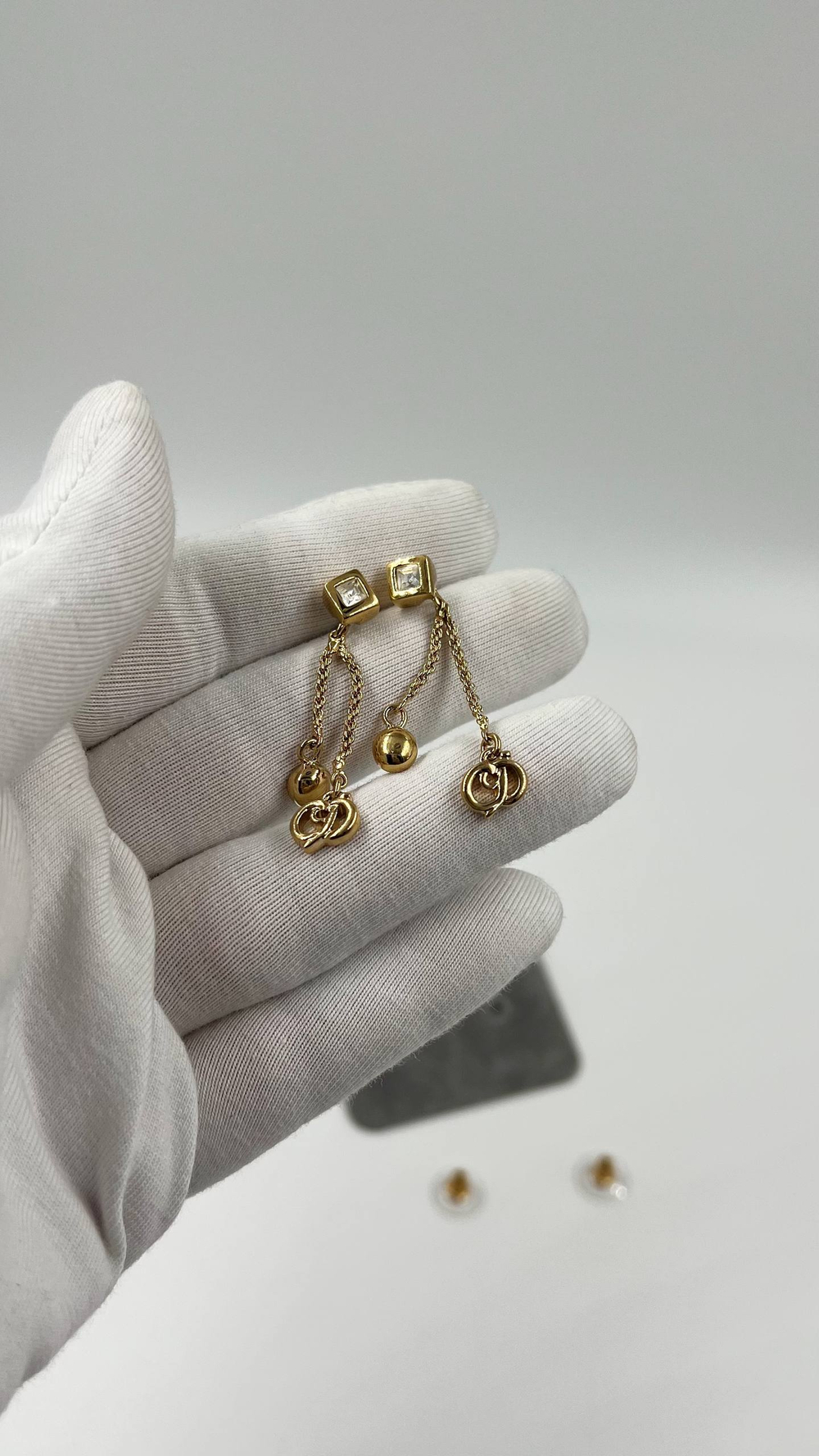 Серьги с подвесками Christian Dior