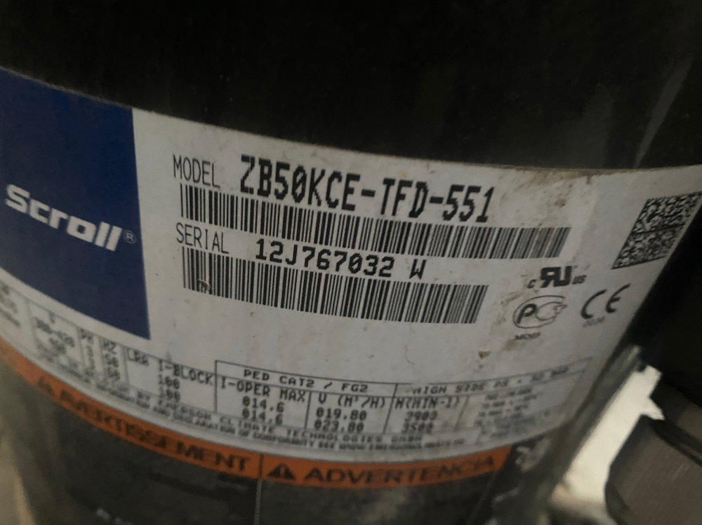 ЦХМ на базе Copeland zb50kce-tfd-551 3 компрессора