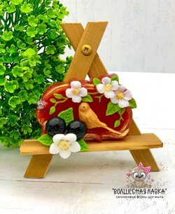 Силиконовая форма Рамка с цветами