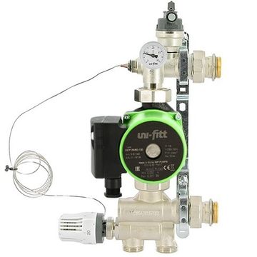 Насосно-смесительная группа Uni-Fitt Solomix 1" с насосом Uni-Fitt ECP 25/60 130