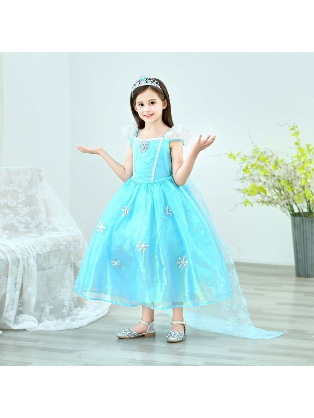 Новогоднее Детское платье Эльза