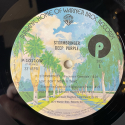 Винтажная виниловая пластинка LP Deep Purple Stormbringer (Япония 1976) (Без Оби)