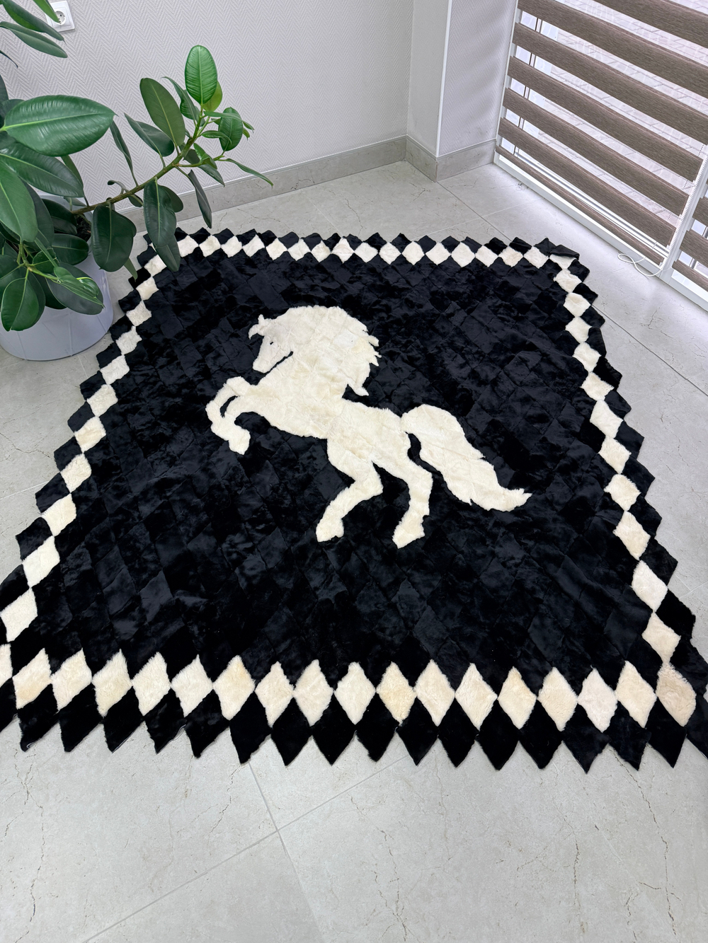 Покрывало меховое ковер из шкуры овчины