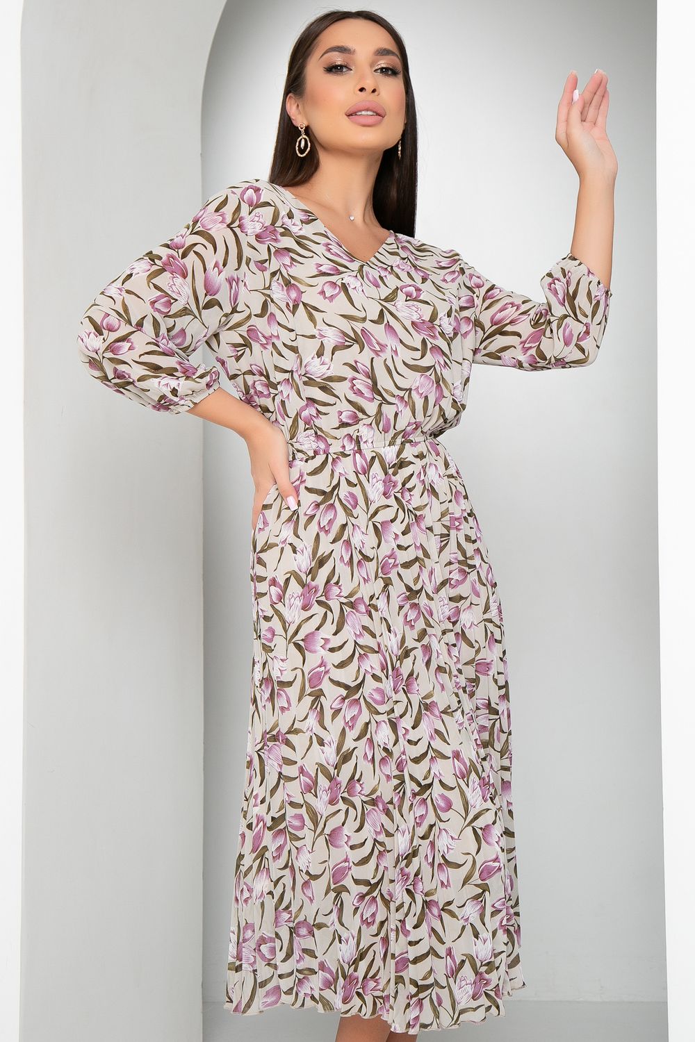 Платье Шифоновое гофре (весна) Diolche (Акция)