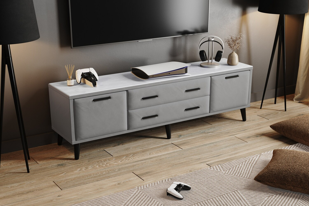 Тумба ТВ Пай 1,6, Светло-серый