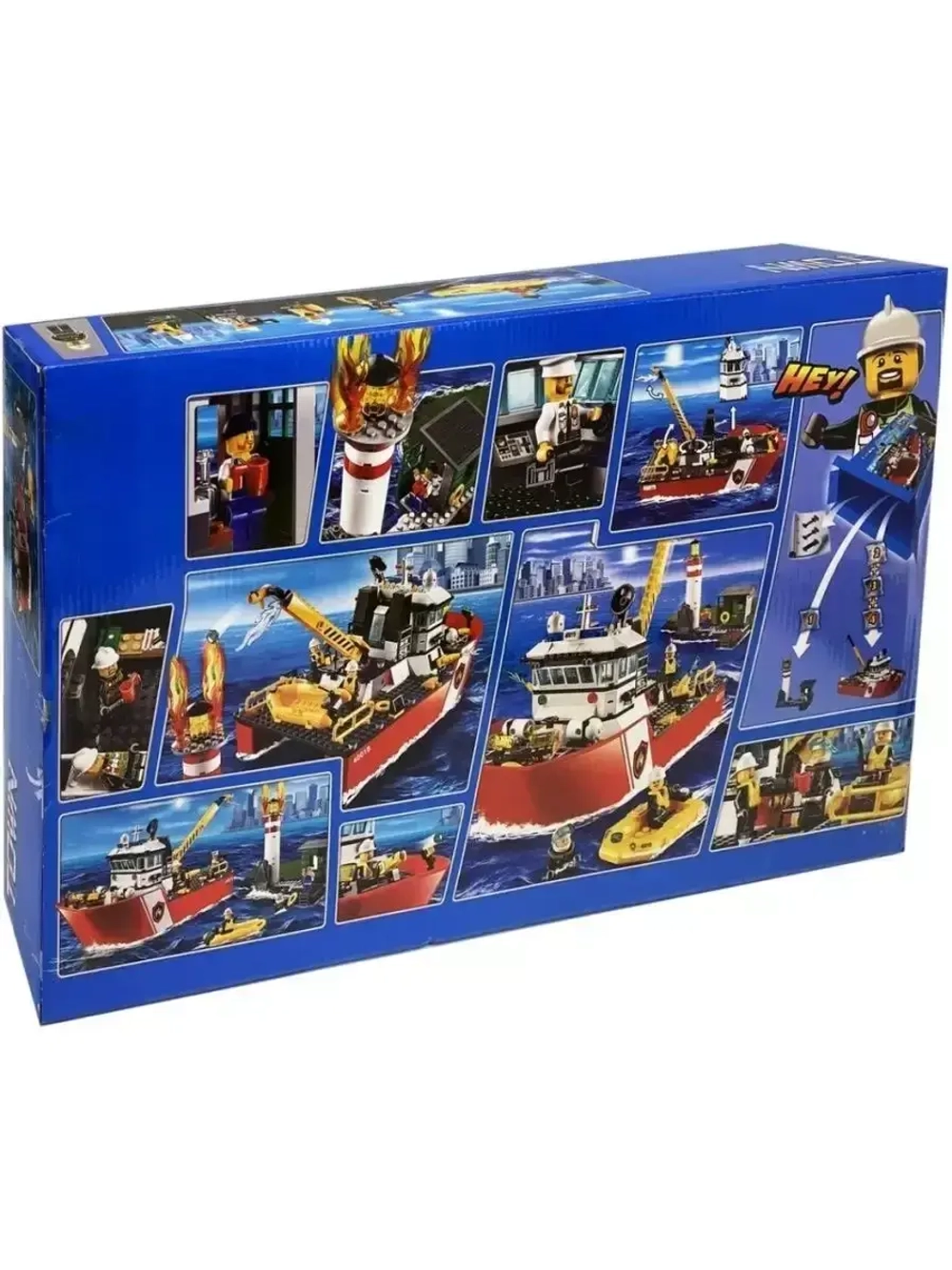 Конструктор Сити Пожарный катер 461 деталь 40019