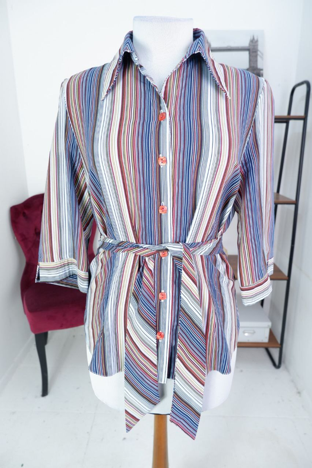 Рубашка DYKTATOR в полоску 48 размер