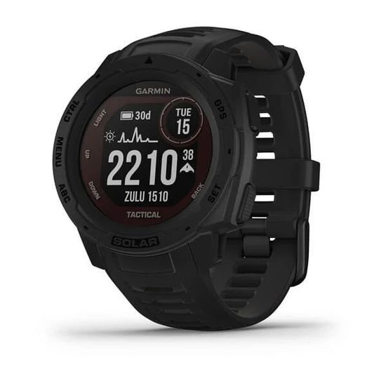 Ударопрочные часы Garmin Instinct Solar - Tactical Edition, черные 010-02293-03