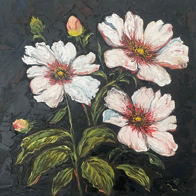 Картина маслом на холсте "Очарование". 50х50 см. Деревянный подрамник. Художник Наталия Осадчук