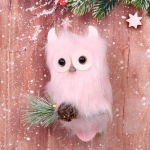 Подвеска «Мудрая совушка» 18*10 см, розовый