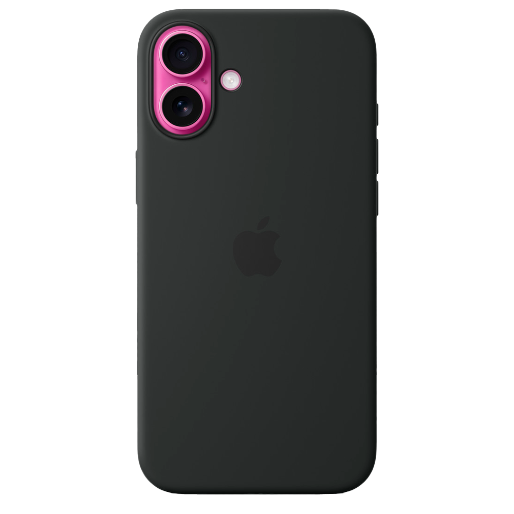 Силиконовый чехол с поддержкой MagSafe Apple Silicone Case для iPhone 16 Plus, Black (Черный)