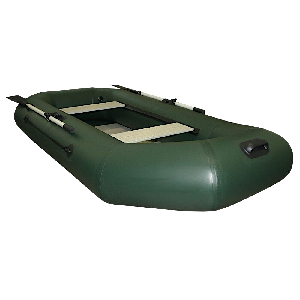Лодка ПВХ Polar Bird Чирок Гребная PB-280Т Teal со стеклокомпозитной сланью и банкой Серая