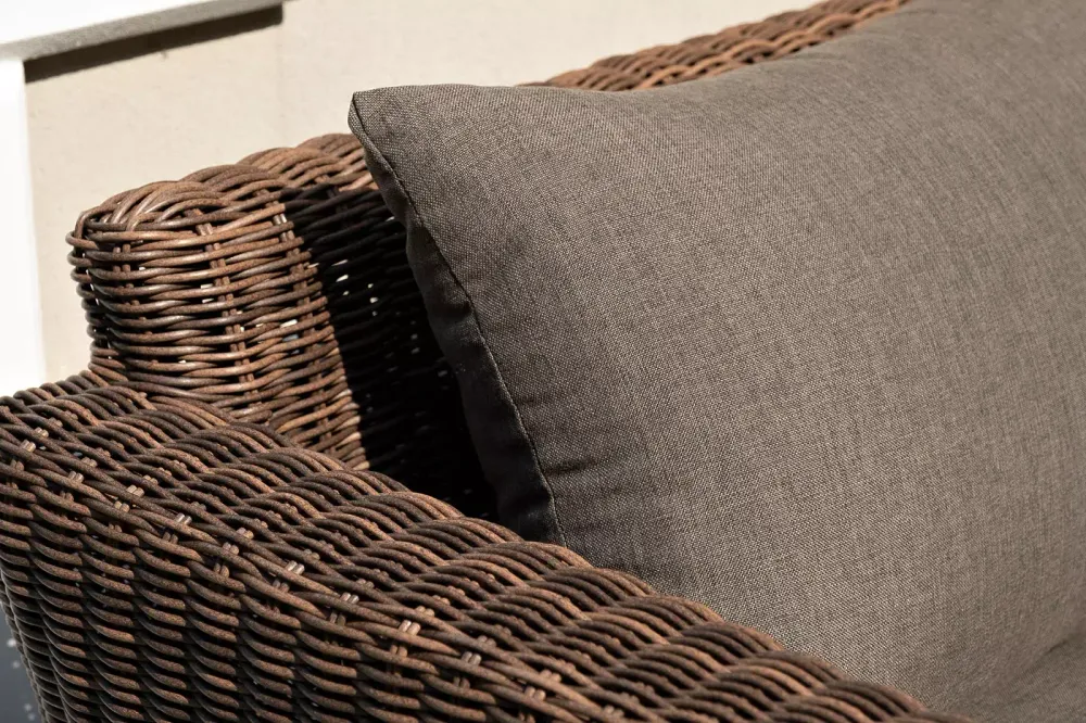 "Капучино" лаунж-зона из искусственного ротанга, цвет коричневый