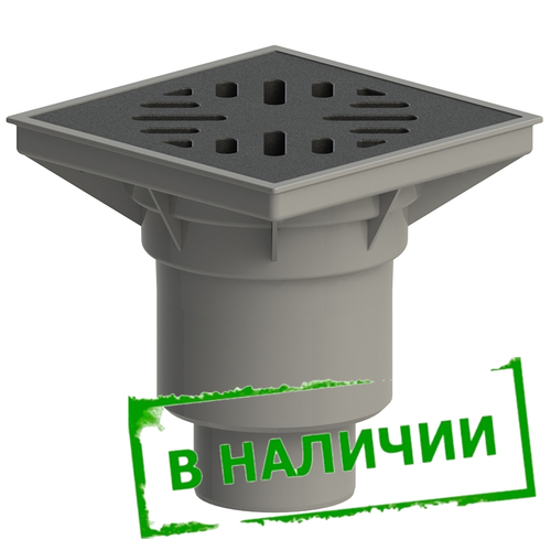 ТП-606 Трап уличный с чугунной решеткой с незамерзающим устройством и грязеуловителем Dn110/160