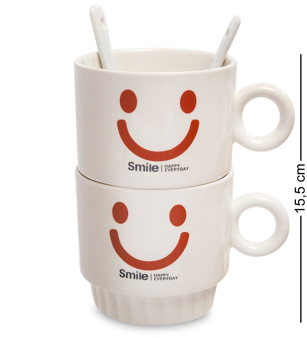 GAEM Art MUG-171/3 Набор из двух кружек «Счастливая улыбка каждый день»