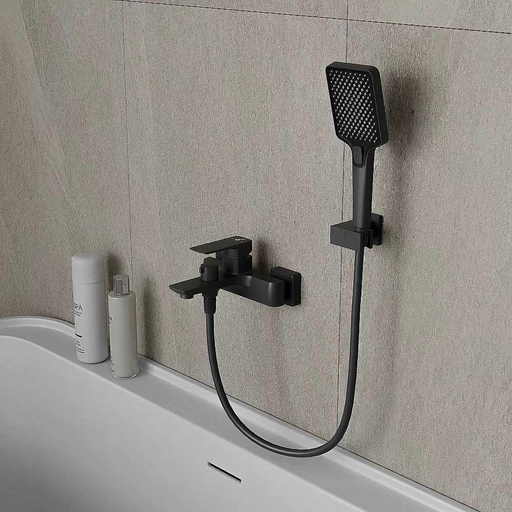 Смеитель для ванны Oliveeka D OL-639003A-MB черный матовый