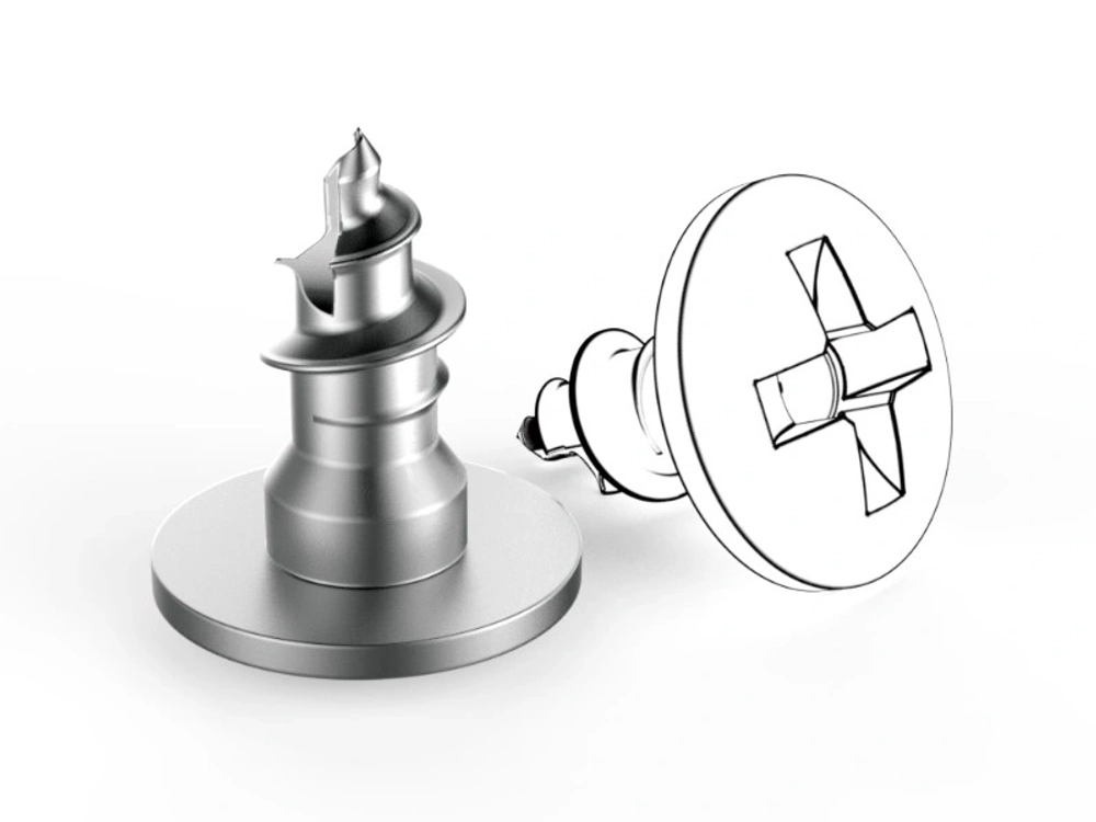 Винт самонарезающий для фиксации мембран