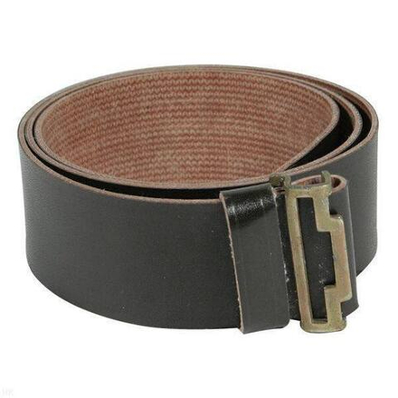 Ремень солдатский коричневый кожзам без бляхи