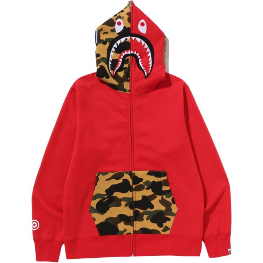 A Bathing Ape Bathing Ape Sweatshirts Cotton Moderate No Fleece Lined Regular Zip Closure 0zxswmx05151p