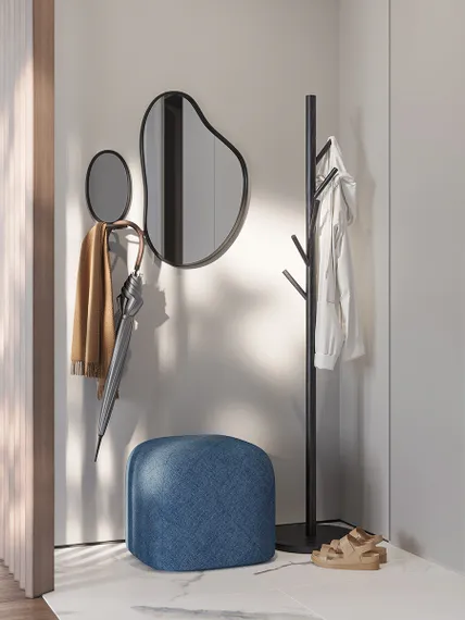 Вешалка напольная forsty, 173 см, черная