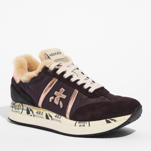 Комбинированные кроссовки Premiata Conny 7075М на меху