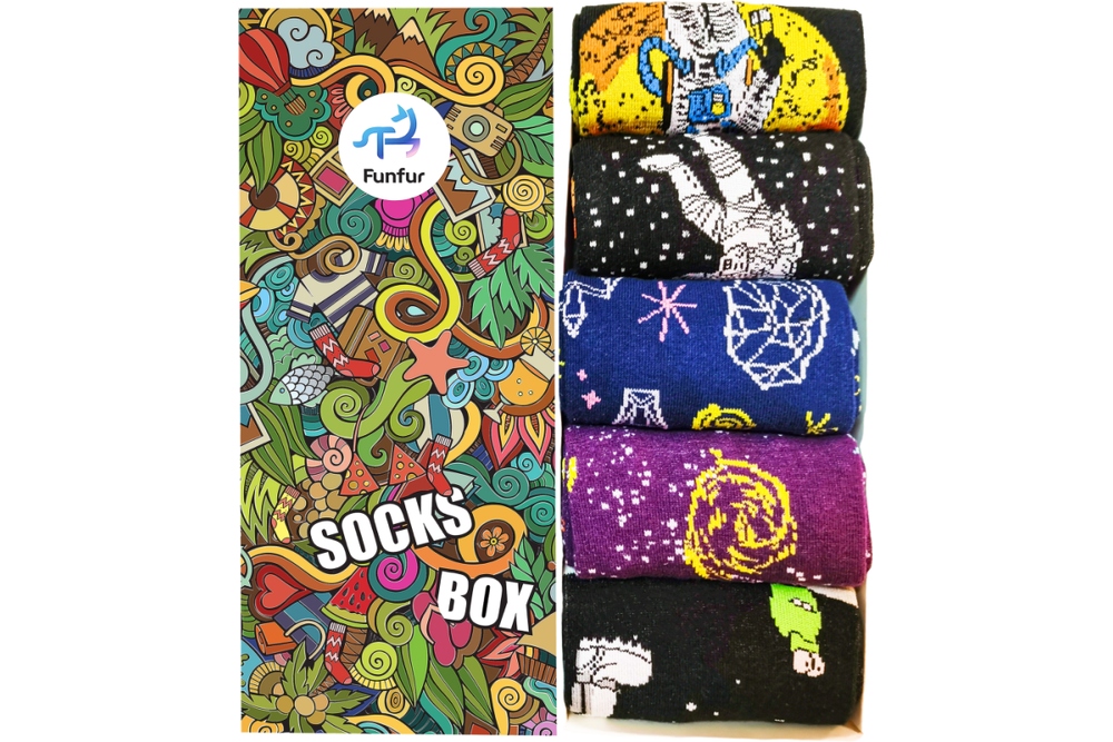 Носки мужские Funfur Cosmic в наборе 5 пар