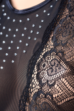 Боди Candy Girl с открытой спиной чёрное OS