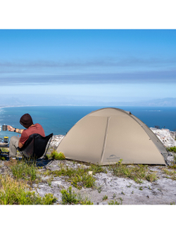 Палатка Naturehike Jiling PRO 1-местная, алюминиевый каркас, сверхлегкая, светло-коричневая