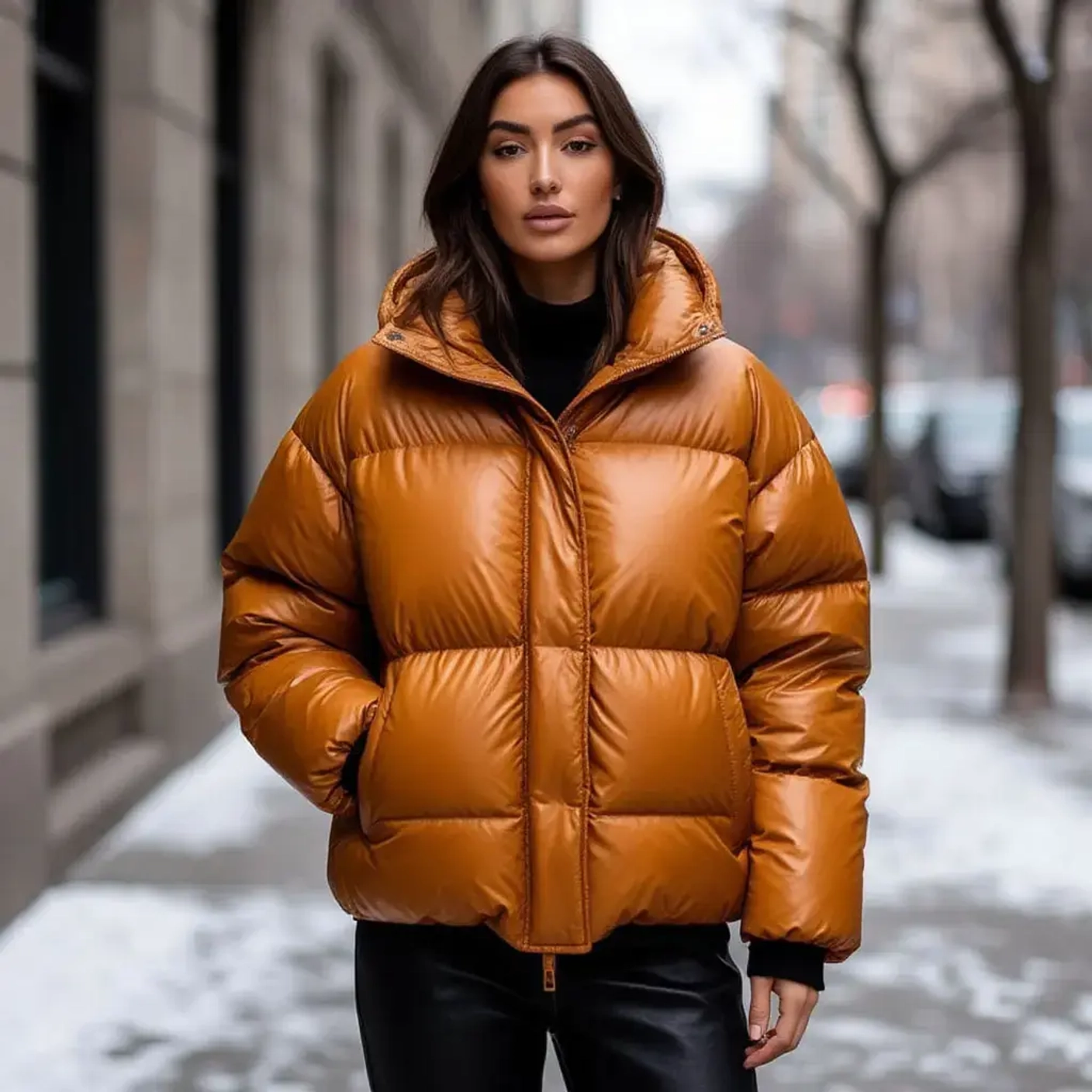 Как стильно носить oversize-пуховик: 5 модных образов на зиму 2026-2027