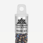 Японский бисер TOHO Round 8/0 (№86), металлизированный, непрозрачный глянцевый