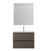 Тумба с раковиной подвесная BelBagno UNO-MINI-700-2C-SO-СO Бежевый матовый, раковина белая BB-8099-3-70