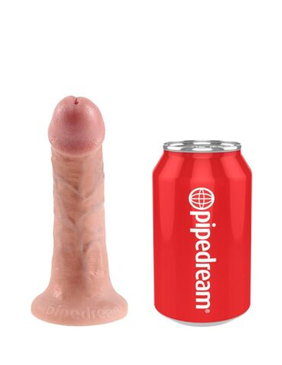 Телесный страпон Strap-on Harness Cock - 15,2 см. (Цвет: телесный)