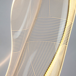 738783 Торшер VARESE 26W LED 1800LM 380G ЗОЛОТО 3000K