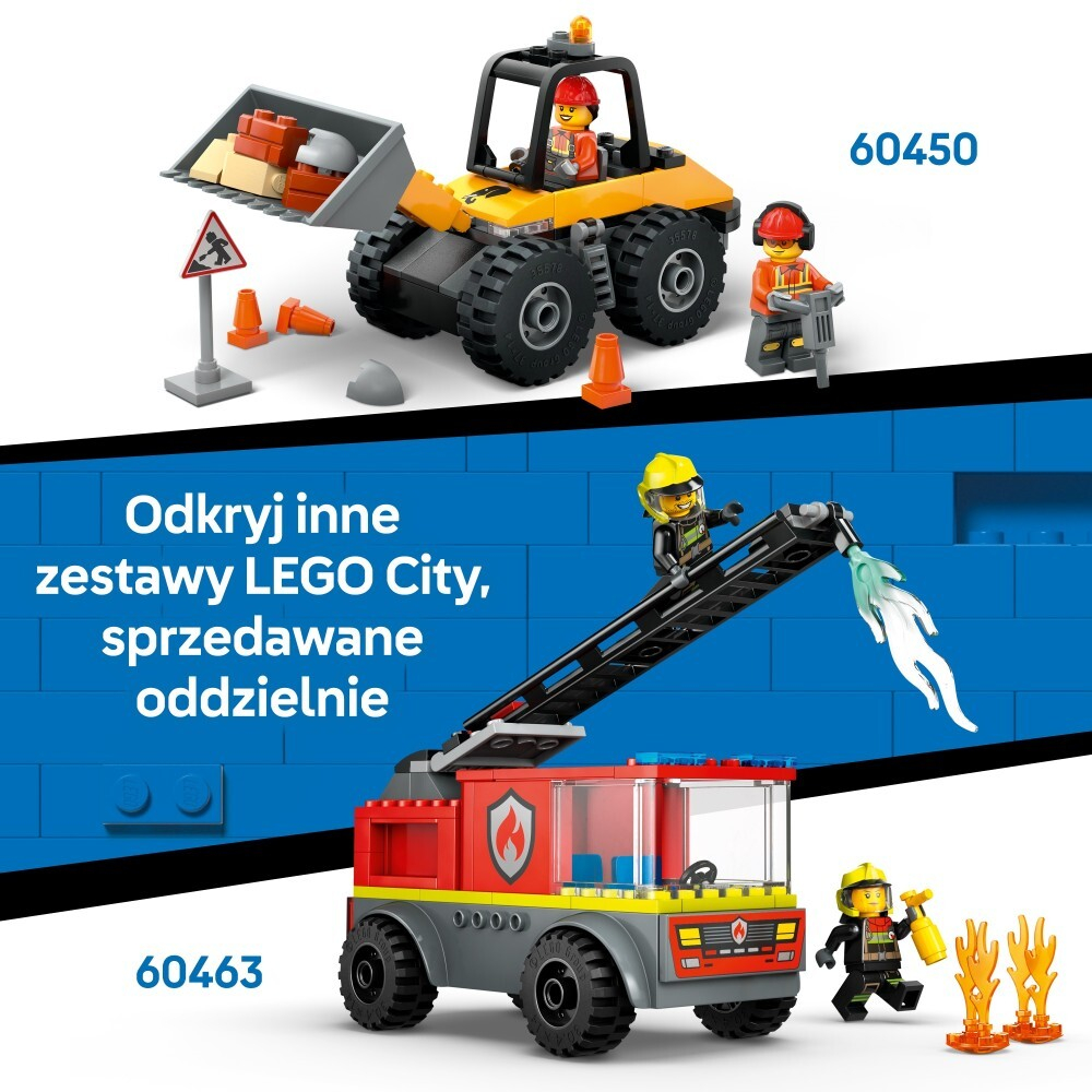LEGO City/ Красный трактор с прицепом и овцами/ 60461