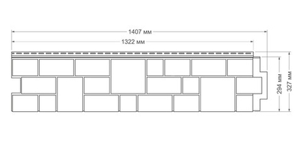Панель фасадная Grand Line  Я -ФАСАД  Екатерининский камень Серебро 0,39м2