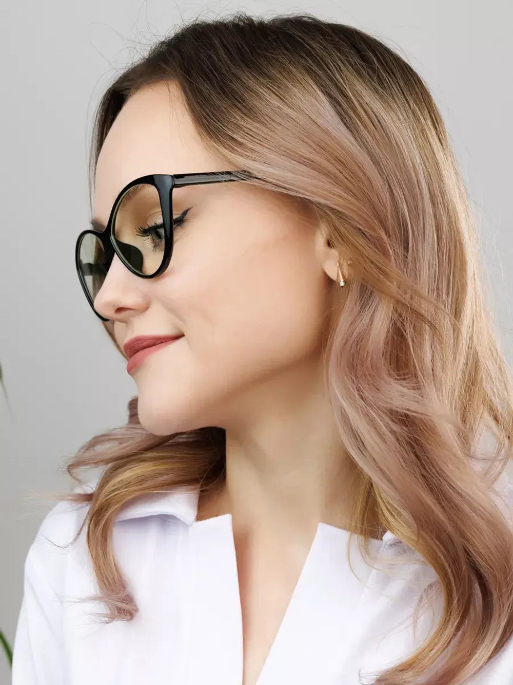 Очки для компьютера имиджевые защитные прозрачные нулевки