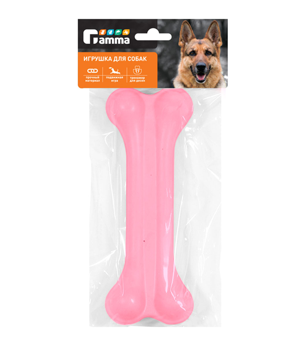 Игрушка для собак из резины "Кость литая №4", 160мм, (уп.1шт), Gamma