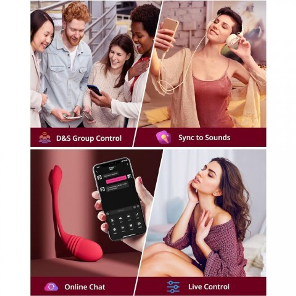 Фрикционное виброяйцо Vulse Lovense с управлением через приложение, работающее в режиме Handfree