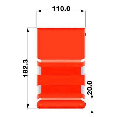 Надувная лестница для бассейна из ПВХ с бассейном, красный, 1.82*1.1*0.87 м