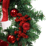 Венок хвойный «Сказочное украшение» d-30 см, ПВХ, Красный