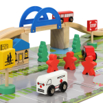 Развивающая игрушка Деревянная дорога 40 эл, коробка C-41887