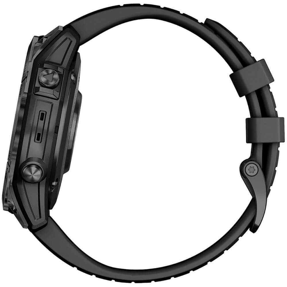 Умные часы Garmin Epix Pro (Gen 2) Standard Edition 47 мм, серый, черный ремешок