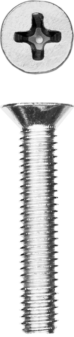 Винт DIN 965, M4 x 25 мм, 15 шт, кл. пр. 4.8, оцинкованный, ЗУБР