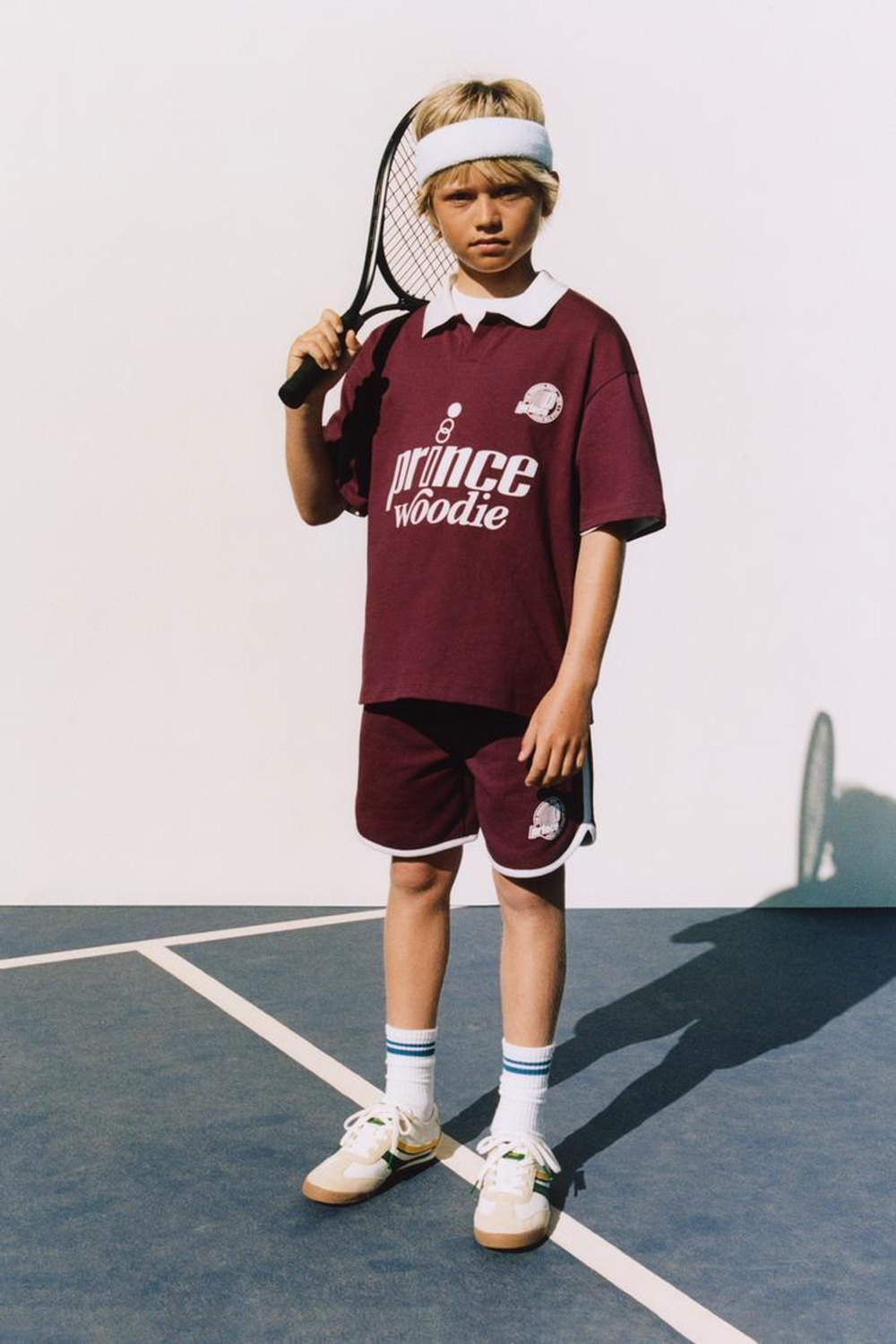 ZARA ПОЛО С ПРИНТОМ PRINCE ®, ЦВЕТ БУРГУНДСКОГО ВИНА