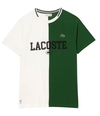 Мужская теннисная футболка Lacoste Sport x Daniil Medvedev Ultra-Dry Tennis T-Shirt - white/green